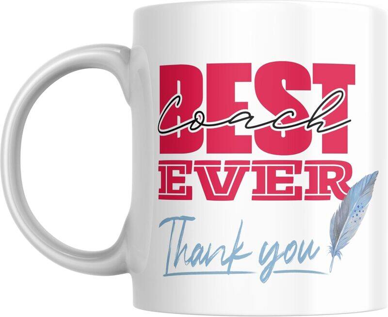 Best Coach Ever Thank You Coffee Mug by SiestaSafari, 11 oz, Ceramic, Appreciation Gift for Coach, Mentor, Leader, Teacher, Boss, Manager
Best Coach Ever Thank You Coffee Mug by SiestaSafari, 11 oz, Ceramic, Appreciation Gift for Coach, Mentor, Leader, Teacher, Boss, Manager