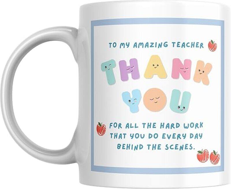 SIESTASAFARI Teacher Appreciation Coffee Mug, with Blue Outline, Gift for Teachers, Teachers Day Gift
SIESTASAFARI Teacher Appreciation Coffee Mug, with Blue Outline, Gift for Teachers, Teachers Day Gift