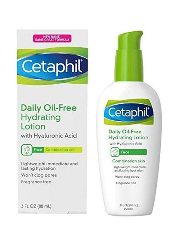 Cetaphil Oil-Free Hydrating Face Lotion with Hyaluronic Acid, 88ml
Cetaphil Oil-Free Hydrating Face Lotion with Hyaluronic Acid, 88ml