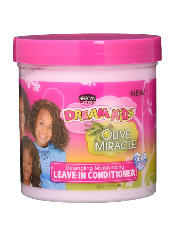 African Pride Dream Kids Olive Miracle Leave-In Conditioner for Frizzy Hair, 425gm
African Pride Dream Kids Olive Miracle Leave-In Conditioner for Frizzy Hair, 425gm