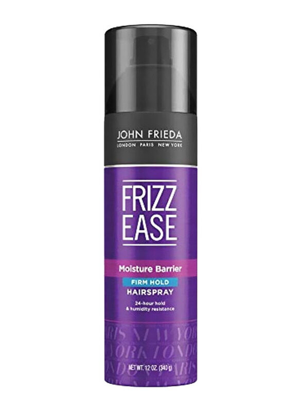 John Frieda Frizz Ease Moisture Barrier Firm Hold Hair Spray for All Hair Types, 12oz
John Frieda Frizz Ease Moisture Barrier Firm Hold Hair Spray for All Hair Types, 12oz