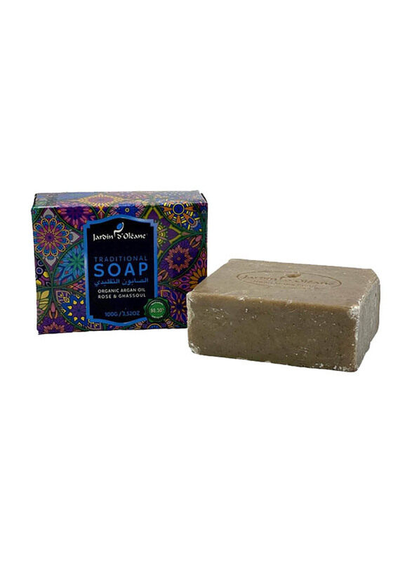 Jardin D Oleane Jardin D'oleane Organic Argan Oil, Rose & Ghassoul Traditional Soap, 100g
Jardin D Oleane Jardin D'oleane Organic Argan Oil, Rose & Ghassoul Traditional Soap, 100g