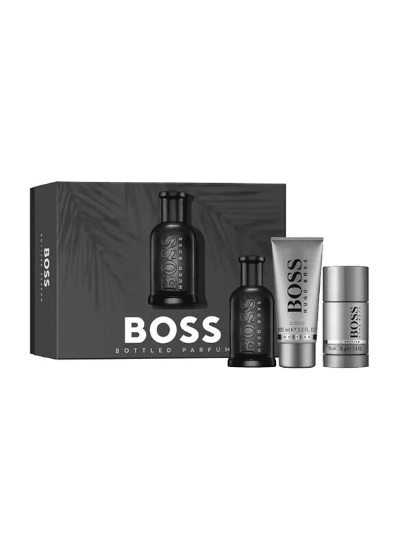 Hugo Boss 3-Piece Boss Bottled Gift Set for Men, 100ml Parfum, 100ml Shower Gel, 75ml Deodorant Stick
Hugo Boss 3-Piece Boss Bottled Gift Set for Men, 100ml Parfum, 100ml Shower Gel, 75ml Deodorant Stick