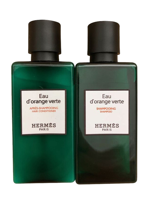 Hermes Eau D'Orange Verte Unisex Hair Shampoo & Conditioner for All Hair Types, 2 x 40ml
Hermes Eau D'Orange Verte Unisex Hair Shampoo & Conditioner for All Hair Types, 2 x 40ml