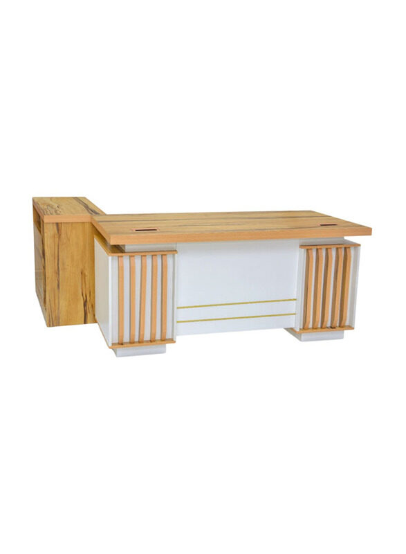 Karnak Modern Wooden Executive Office Desk with Drawers for Home Office Melamine L-Shaped Desk Corner Computer Workstation Table, Light Oak
Karnak Modern Wooden Executive Office Desk with Drawers for Home Office Melamine L-Shaped Desk Corner Computer Workstation Table, Light Oak