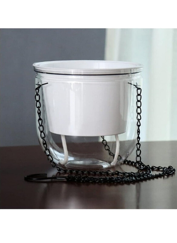 Vsell24 Hanging Self-Watering Planter with Pot and Chain Modern Hydroponic Plant Container, Clear
Vsell24 Hanging Self-Watering Planter with Pot and Chain Modern Hydroponic Plant Container, Clear