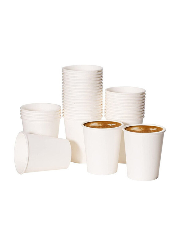 Generic 8oz 50-Piece Disposable Drinking Paper Cups For Hot And Cold Beverages, White
Generic 8oz 50-Piece Disposable Drinking Paper Cups For Hot And Cold Beverages, White