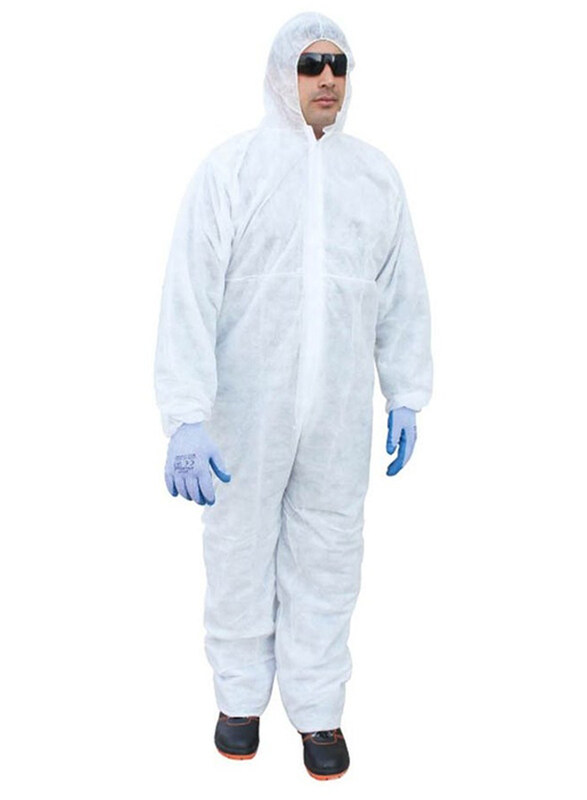 Vsell24 Hooded Disposable Medical Isolation Protective Suit Coverall 30Gsm, 4 Extra Large, White
Vsell24 Hooded Disposable Medical Isolation Protective Suit Coverall 30Gsm, 4 Extra Large, White
