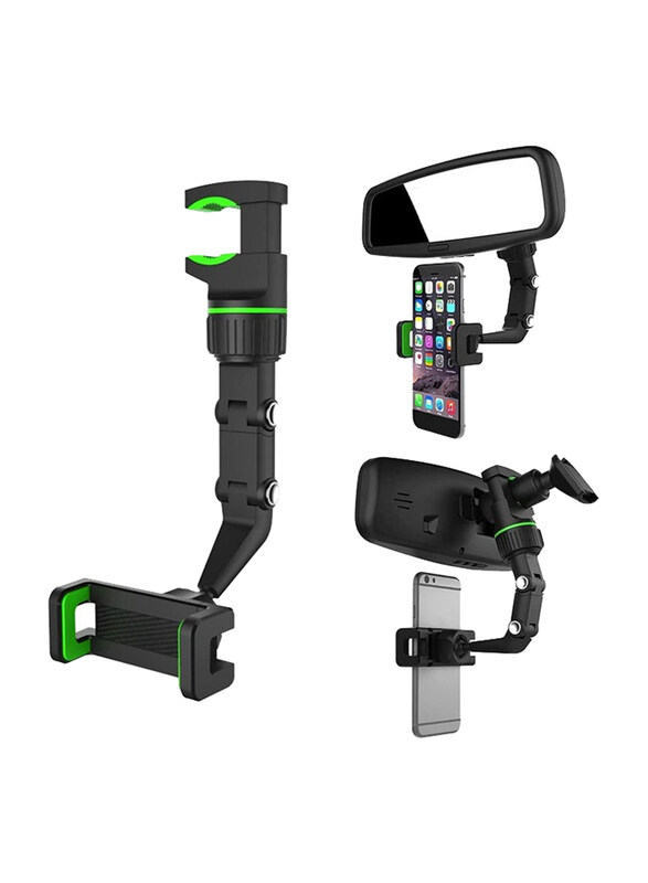 Generic As Seen On Tv 360° Adjustable Rotation Long Neck Arm Hands Free Rearview Mirror Car Mobile Holder, Black/Green
Generic As Seen On Tv 360° Adjustable Rotation Long Neck Arm Hands Free Rearview Mirror Car Mobile Holder, Black/Green