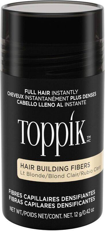 Original Toppik Hair Building Fibers with Premium Keratin Fibers Conceals Hair Thinning and Hair Loss for Fuller Looking Hair, Light Blonde, 12 Grams
Original Toppik Hair Building Fibers with Premium Keratin Fibers Conceals Hair Thinning and Hair Loss for Fuller Looking Hair, Light Blonde, 12 Grams