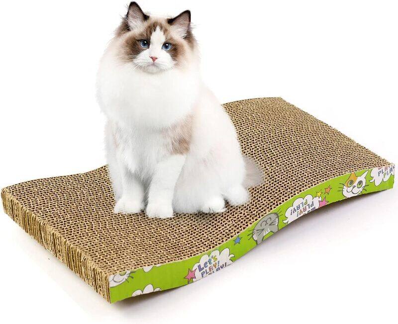 Pet Palms Premium Cat Scratcher with catnip , Scratching Pads with Organic Catnip, Reversible Cat Scratcher Lounge Made From Recyclable Corrugate Cardboard, "S" Designe
Pet Palms Premium Cat Scratcher with catnip , Scratching Pads with Organic Catnip, Reversible Cat Scratcher Lounge Made From Recyclable Corrugate Cardboard, "S" Designe