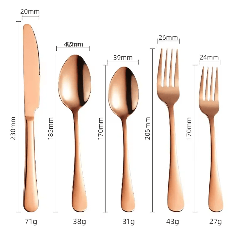 MAAC Home Elegant Rose Gold Cutlery Set for Special Occasions Set of 20 Luxurious Elegant Durable and Classic Premium Design Cutlery Set Perfect for e
MAAC Home Elegant Rose Gold Cutlery Set for Special Occasions Set of 20 Luxurious Elegant Durable and Classic Premium Design Cutlery Set Perfect for e