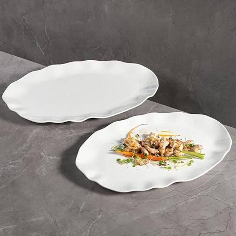 MAAC Home Streamlined White Oblong Platter Elegant Durable and Classic design Perfect for Family Everyday Use, and Family Get- Together, Restaurant,
MAAC Home Streamlined White Oblong Platter Elegant Durable and Classic design Perfect for Family Everyday Use, and Family Get- Together, Restaurant,