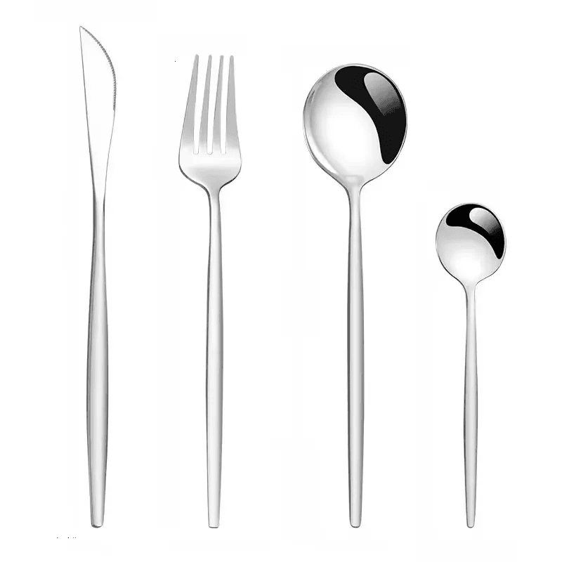 MAAC Home Minimalist White Cutlery Set of 4 Luxurious Elegant Durable and Classic Premium Design Cutlery Set Perfect for everyday use, and get togethe
MAAC Home Minimalist White Cutlery Set of 4 Luxurious Elegant Durable and Classic Premium Design Cutlery Set Perfect for everyday use, and get togethe