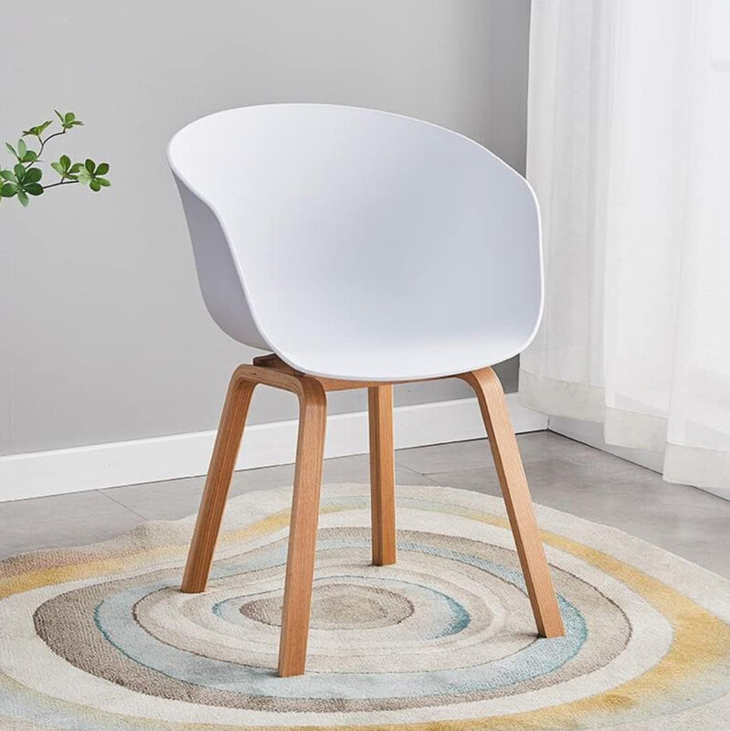 Neo Front Multi Purpose PP Chair with Solid Wood Base with a Stylish Look and Comfortable Seat Rest, White/Brown
Neo Front Multi Purpose PP Chair with Solid Wood Base with a Stylish Look and Comfortable Seat Rest, White/Brown