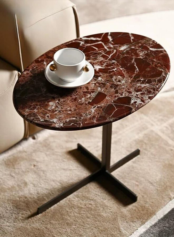 Neo Front Corner Table with Carmine Ordinary Marble and Light Champagne Brushed Stainless Steel, FS913, Multicolour
Neo Front Corner Table with Carmine Ordinary Marble and Light Champagne Brushed Stainless Steel, FS913, Multicolour