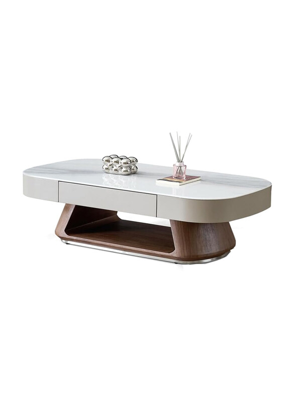 Neo Front Modern Microcrystalline Marble Coffee Table with Pine Wood Drawers and Veneer Wood Base with Stainless Steel Legs, DB-J096, Multicolour
Neo Front Modern Microcrystalline Marble Coffee Table with Pine Wood Drawers and Veneer Wood Base with Stainless Steel Legs, DB-J096, Multicolour