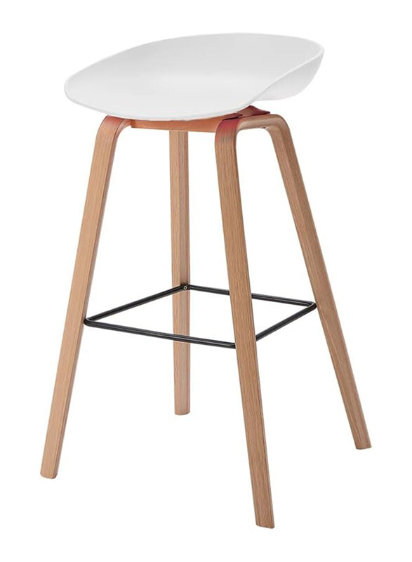 Neo Front Bar Chair PP with Solid Wood Base with a Stylish Look and Heavy Load Bearing Legs, White/Brown
Neo Front Bar Chair PP with Solid Wood Base with a Stylish Look and Heavy Load Bearing Legs, White/Brown