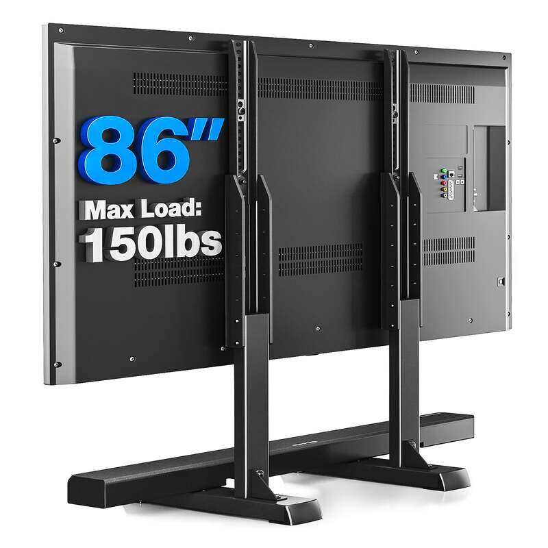 Rfiver Table Top TV Stand with Height Adjustable TV Legs for Most 37 to 86 Inch Flat or Curved TVs, Load Capacity 150 lbs, VESA 800x600mm, Black
Rfiver Table Top TV Stand with Height Adjustable TV Legs for Most 37 to 86 Inch Flat or Curved TVs, Load Capacity 150 lbs, VESA 800x600mm, Black