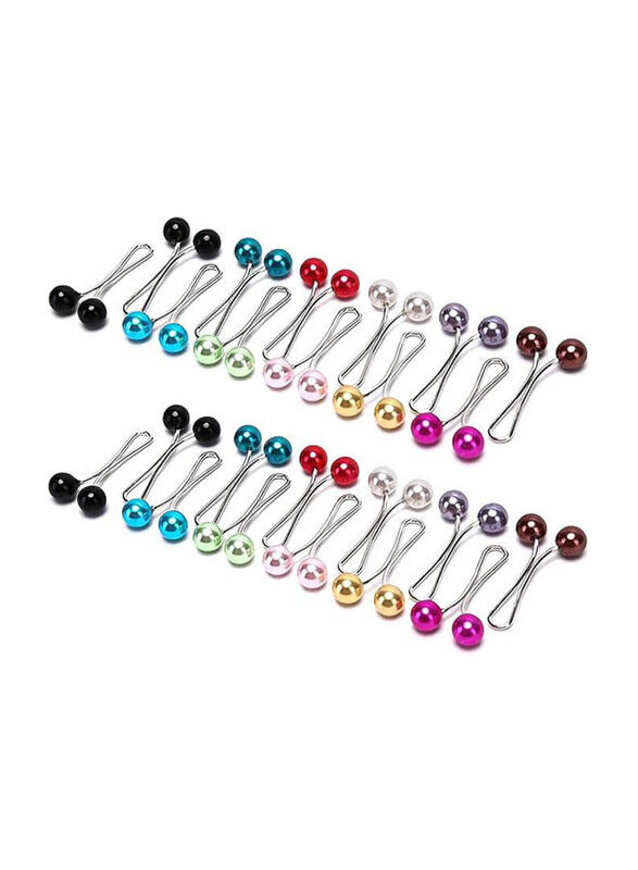 Buaak Women Colorful Hijab Pearl U Clips Scarf Pins for Muslim Scarf, Brooch, Sweater & Jewelry DIY Accessories, 24 Pieces, Multicolour
Buaak Women Colorful Hijab Pearl U Clips Scarf Pins for Muslim Scarf, Brooch, Sweater & Jewelry DIY Accessories, 24 Pieces, Multicolour