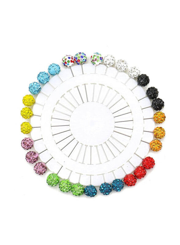 Jeteho Womens Muslim Rhinestone Ball Pendant Hijab Brooch Pin for Wedding, 30 Pieces, Multicolour
Jeteho Womens Muslim Rhinestone Ball Pendant Hijab Brooch Pin for Wedding, 30 Pieces, Multicolour