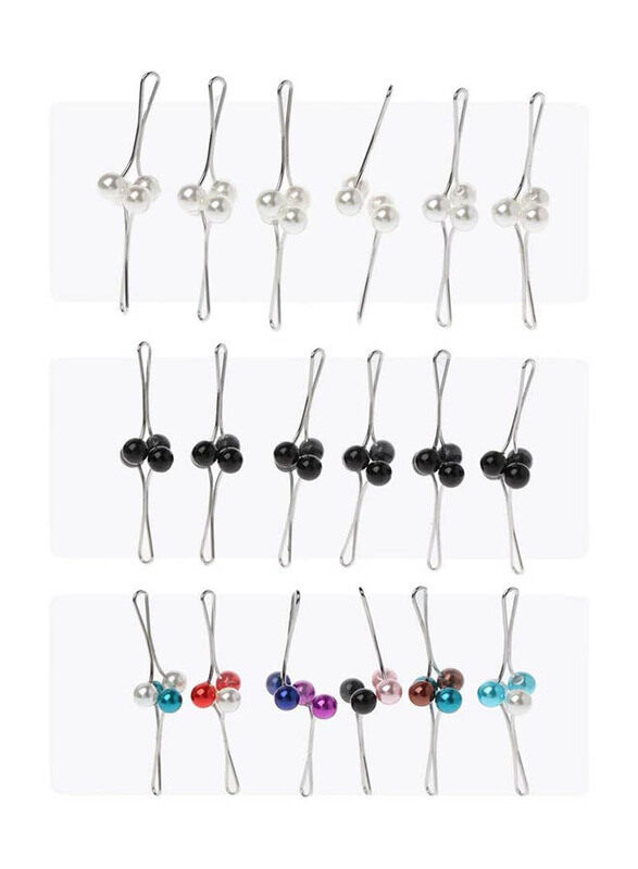 Generic Womens Muslim Hijab Scarf Pearl Clips Brooch Safety Pins for Wedding, 12 Pieces, Multicolour
Generic Womens Muslim Hijab Scarf Pearl Clips Brooch Safety Pins for Wedding, 12 Pieces, Multicolour
