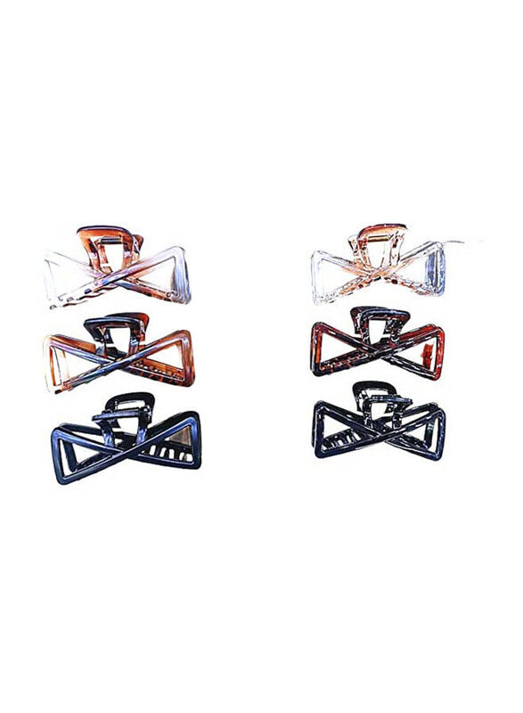 Generic Decorative Metallic Criss-Cross Design Hair Claw Clip for All Hair Types, 6 Pieces
Generic Decorative Metallic Criss-Cross Design Hair Claw Clip for All Hair Types, 6 Pieces