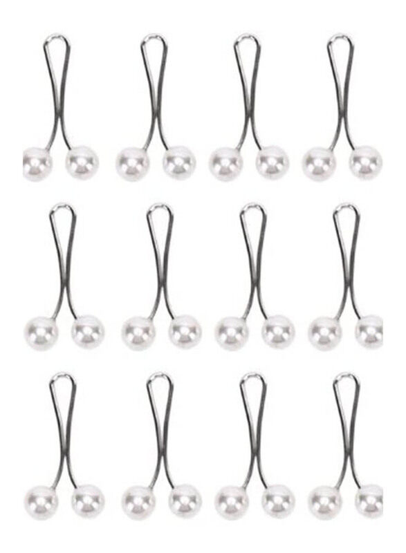 Harzeln Womens Muslim Style Accessories Neck U-shaped Needle Pearl Headscarf Pins, Silver
Harzeln Womens Muslim Style Accessories Neck U-shaped Needle Pearl Headscarf Pins, Silver