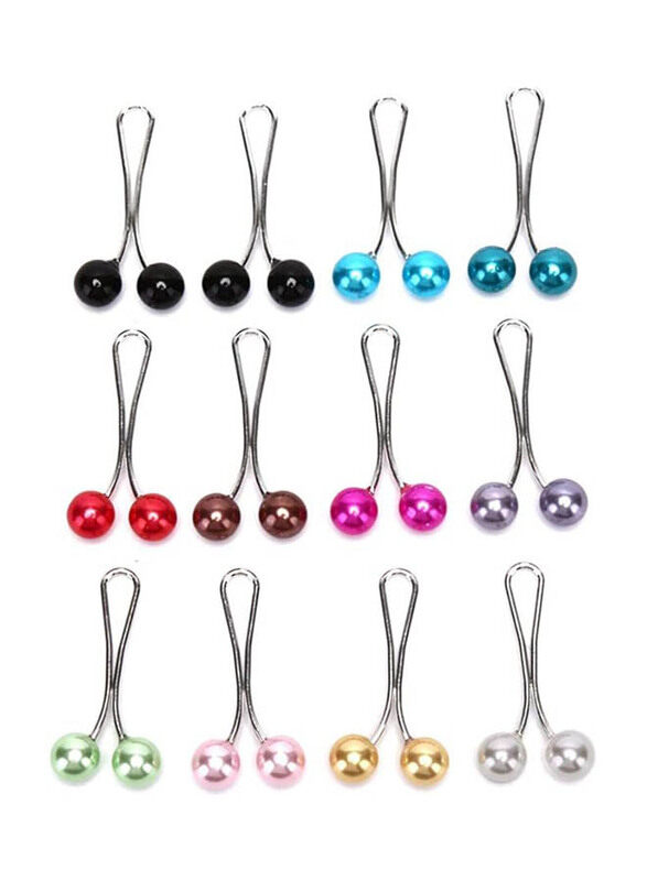 LotCow Womens Faux Pearl Scarf Headscarf Shawl Muslim Hijab Brooch Lapel Pin for Sweater, Cardigan Hat Bag Ornament & Jeans, 6 Pieces, Multicolour
LotCow Womens Faux Pearl Scarf Headscarf Shawl Muslim Hijab Brooch Lapel Pin for Sweater, Cardigan Hat Bag Ornament & Jeans, 6 Pieces, Multicolour