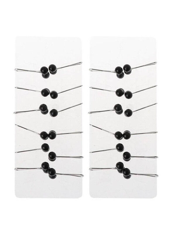Generic Women Muslim Hijab Scarf Pearl Clip Pin for Headscarf & Shawl, 24 Pieces, Black
Generic Women Muslim Hijab Scarf Pearl Clip Pin for Headscarf & Shawl, 24 Pieces, Black