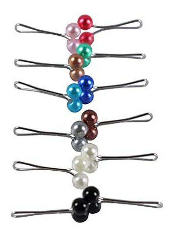 Generic Womens Simulated Pearl Muslim Girls Scarf Shawl Hijab Clip Pins, MSL03, 12 Pieces, Multicolour
Generic Womens Simulated Pearl Muslim Girls Scarf Shawl Hijab Clip Pins, MSL03, 12 Pieces, Multicolour