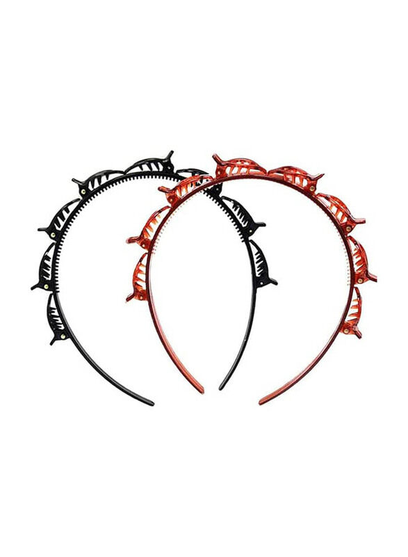 Generic Double Bangs Korean Style Fashionable Headband for All Hair Types, 2 Pieces
Generic Double Bangs Korean Style Fashionable Headband for All Hair Types, 2 Pieces