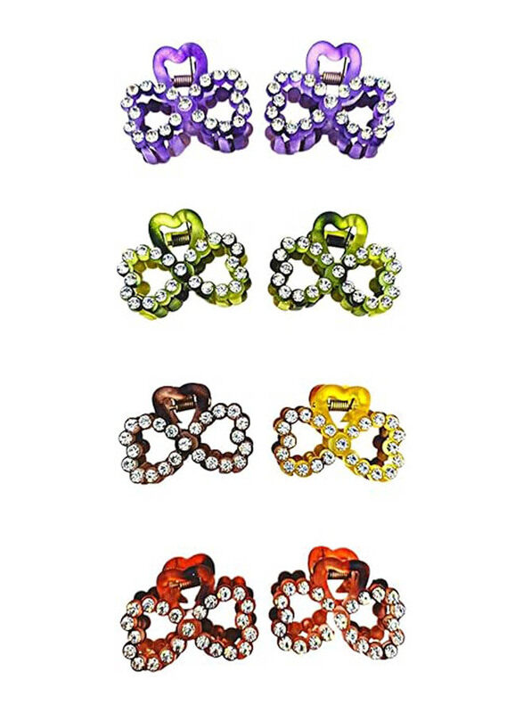 Generic Rhinestones Spiral Small Size Hair Claw Clip for All Hair Types, 8 Pieces
Generic Rhinestones Spiral Small Size Hair Claw Clip for All Hair Types, 8 Pieces