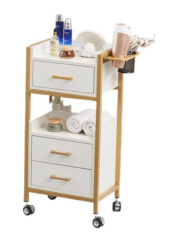 Generic AWD Hairdressing Tool Cabinet Trolley on Wheels for Salon Bedroom, White
Generic AWD Hairdressing Tool Cabinet Trolley on Wheels for Salon Bedroom, White