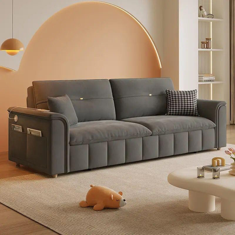 AWD Pull-Out Retractable Foldable & Convertible Sofa Come Bed with Storage Box & USB Port, 180cm, Dark Grey
AWD Pull-Out Retractable Foldable & Convertible Sofa Come Bed with Storage Box & USB Port, 180cm, Dark Grey
