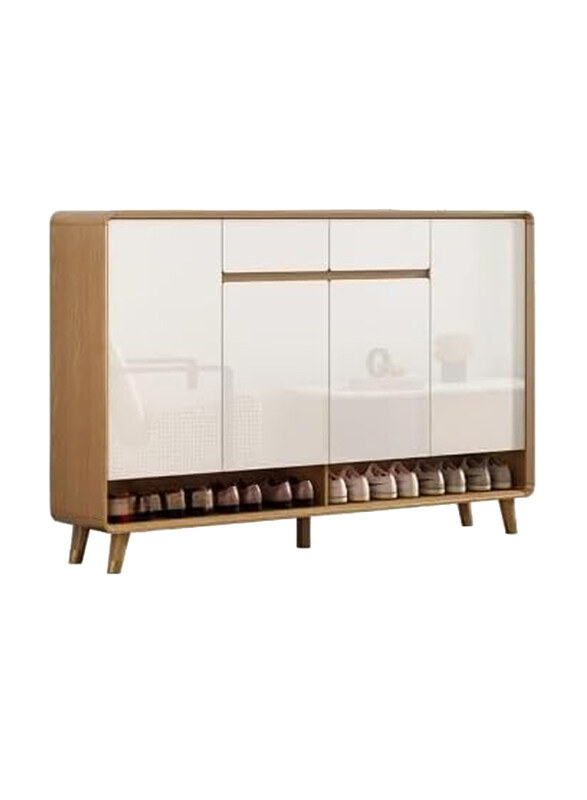 AWD Wooden Shoes Storage Cabinet Adjustable Layers with Doors and Drawers, M2, 160cm, Oak/White
AWD Wooden Shoes Storage Cabinet Adjustable Layers with Doors and Drawers, M2, 160cm, Oak/White