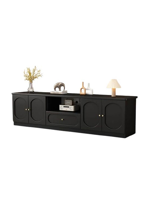 AWD Modern 75 inch Wood 4 Doors and Center Drawer with Open Shelf TV Unit for Living Room, Black
AWD Modern 75 inch Wood 4 Doors and Center Drawer with Open Shelf TV Unit for Living Room, Black