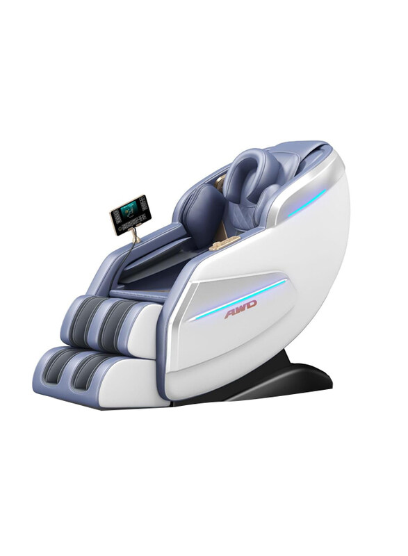 AWD Full Body Head to Toe Massage Chair with 5 Auto Programmes and Bluetooth Speaker, White/Blue
AWD Full Body Head to Toe Massage Chair with 5 Auto Programmes and Bluetooth Speaker, White/Blue