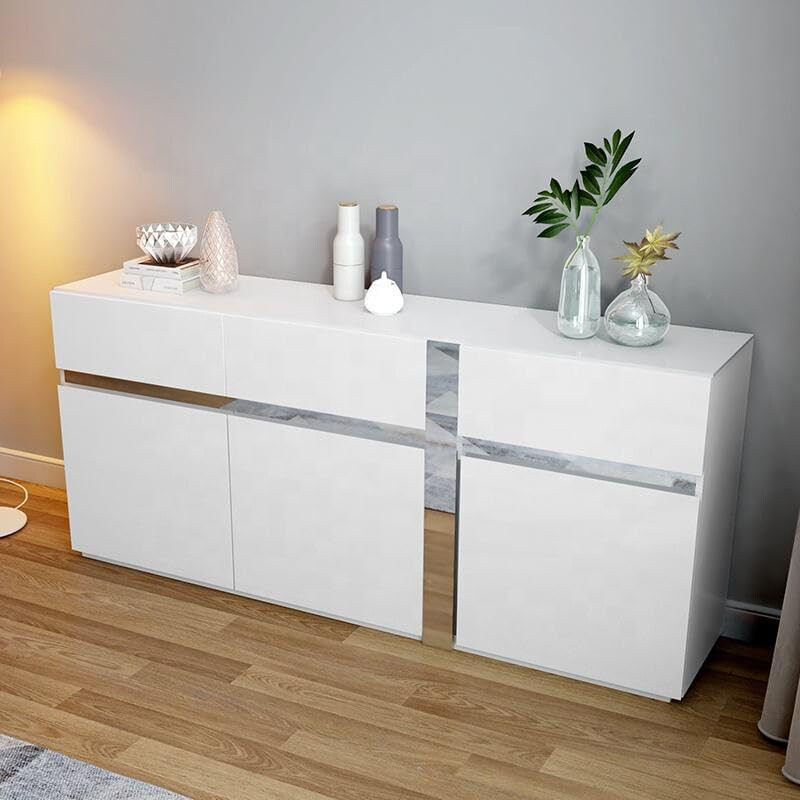 AWD Modern Sideboard Buffet Home Kitchen Organizer Storage Cabinet with 3 Drawers & 3 Doors Side End Cabinet, White
AWD Modern Sideboard Buffet Home Kitchen Organizer Storage Cabinet with 3 Drawers & 3 Doors Side End Cabinet, White
