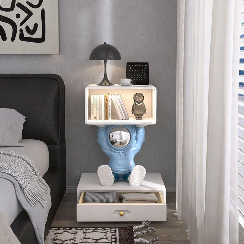 AWD Shelf Decorative Nightstand Design Astronaut Bedside Table with LED Light, Multicolour
AWD Shelf Decorative Nightstand Design Astronaut Bedside Table with LED Light, Multicolour