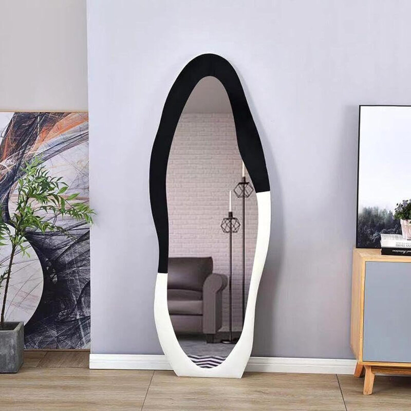 AWD Dressing Floor Stand Full Length Wavy Wall Mirror with Distinct Design, Black/White
AWD Dressing Floor Stand Full Length Wavy Wall Mirror with Distinct Design, Black/White
