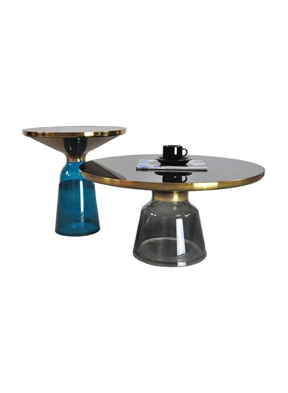 AWD Modern Glass Round Center Tempered Glass Top Coffee Table Set with Gold Accent Frame, 2 Piece, Black/Gold
AWD Modern Glass Round Center Tempered Glass Top Coffee Table Set with Gold Accent Frame, 2 Piece, Black/Gold
