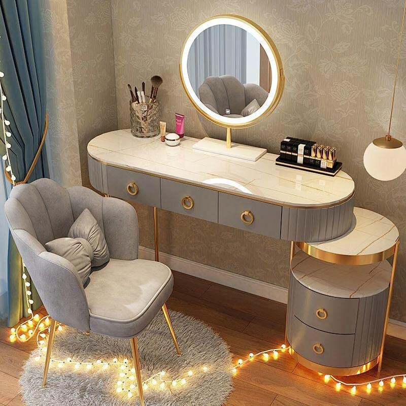 Generic Distinctive Set Vanity Dressing Table with Lighted Mirror and Stool, Grey
Generic Distinctive Set Vanity Dressing Table with Lighted Mirror and Stool, Grey