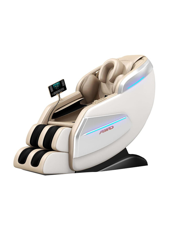 AWD Full Body Head to Toe Massage Chair with 5 Auto Programs and Zero Gravity and Bluetooth Speaker, White/Beige
AWD Full Body Head to Toe Massage Chair with 5 Auto Programs and Zero Gravity and Bluetooth Speaker, White/Beige