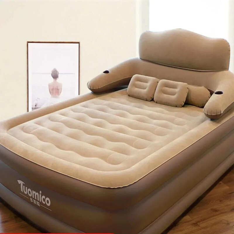 AWD Tuomico Inflatable Three-Layer Thickened Air Bed with a Built-in Electric Pump & Pillow, Premium King, Brown
AWD Tuomico Inflatable Three-Layer Thickened Air Bed with a Built-in Electric Pump & Pillow, Premium King, Brown