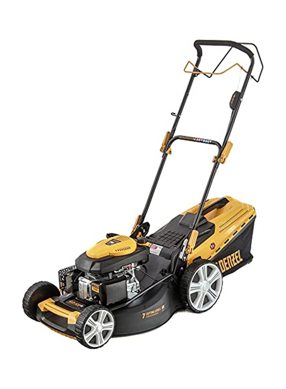 Denzel 60L Drive 7 Levels Grass Catcher Gasoline Lawn Mower for Villas/Garden/Parks/Sports Grounds and Commercial Use, Black/Yellow
Denzel 60L Drive 7 Levels Grass Catcher Gasoline Lawn Mower for Villas/Garden/Parks/Sports Grounds and Commercial Use, Black/Yellow