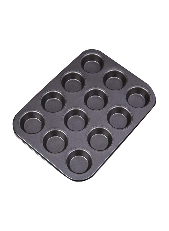 Fostudork 12 Cups Moulds Cupcake Non-Stick Square Baking Tray, 16x26x8 cm, Black
Fostudork 12 Cups Moulds Cupcake Non-Stick Square Baking Tray, 16x26x8 cm, Black