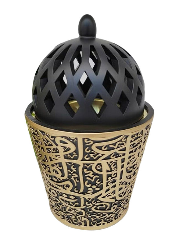 Generic Incense Burner Frankincense Resin Charcoal Bakhoor Burners, BurnerBakhoor_012, Gold/Black
Generic Incense Burner Frankincense Resin Charcoal Bakhoor Burners, BurnerBakhoor_012, Gold/Black