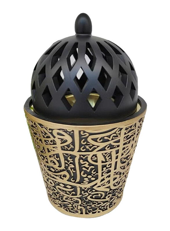 Generic Incense Burner Frankincense Resin Charcoal Bakhoor Burners, BurnerBakhoor_011, Gold/Black
Generic Incense Burner Frankincense Resin Charcoal Bakhoor Burners, BurnerBakhoor_011, Gold/Black