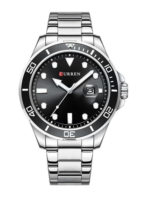 Curren Classic Luminous Analog Watch for Men with Stainless Steel Band, Water Resistant, 8388, Silver-Black
Curren Classic Luminous Analog Watch for Men with Stainless Steel Band, Water Resistant, 8388, Silver-Black
